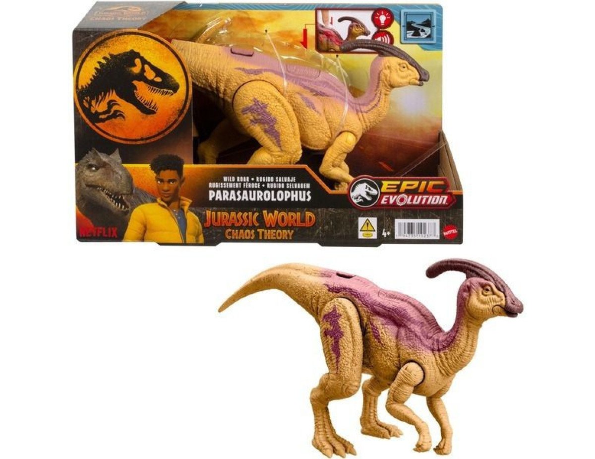 Mattel Jurassic World: Epic Evolution Chaos Theory - Wild Roar Parasaurolophus (HTK75)