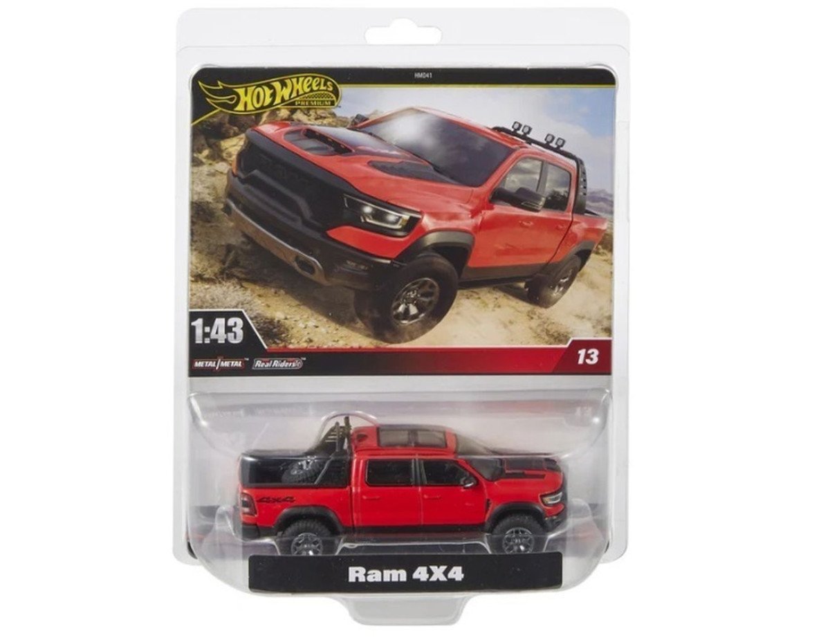 Mattel Hot Wheels: Premium Real Readers - Ram 4x4 1:43 Vehicle (HWT07)