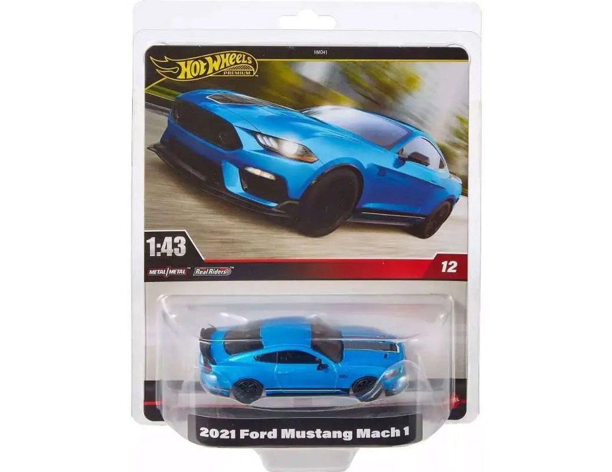 Mattel Hot Wheels: Premium Real Readers - 2021 Ford Mustang Mach 1 1:43 Vehicle (HWT09)