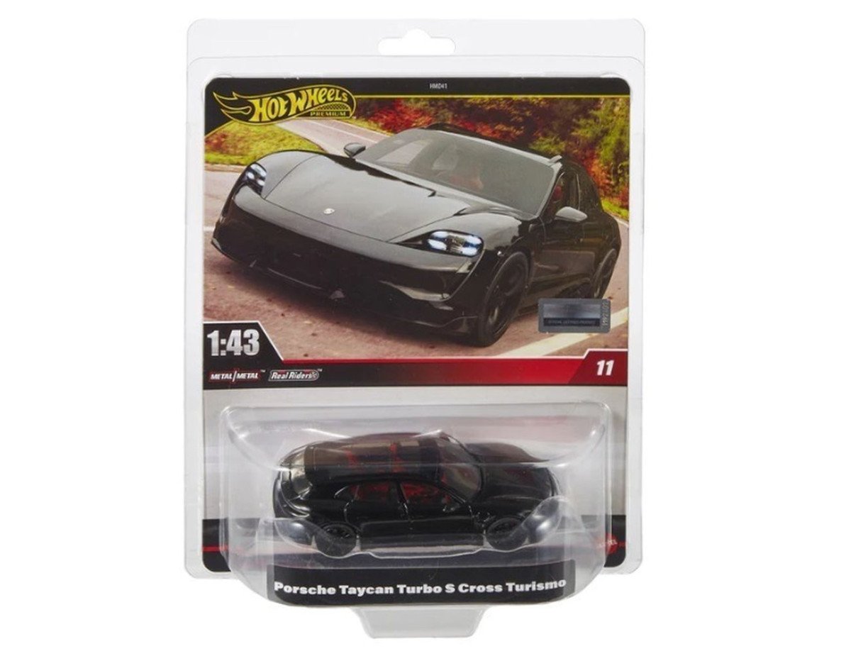 Mattel Hot Wheels: Premium Real Readers - Porsche Taycan Turbo S Cross Turismo 1:43 Vehicle (HWT10)