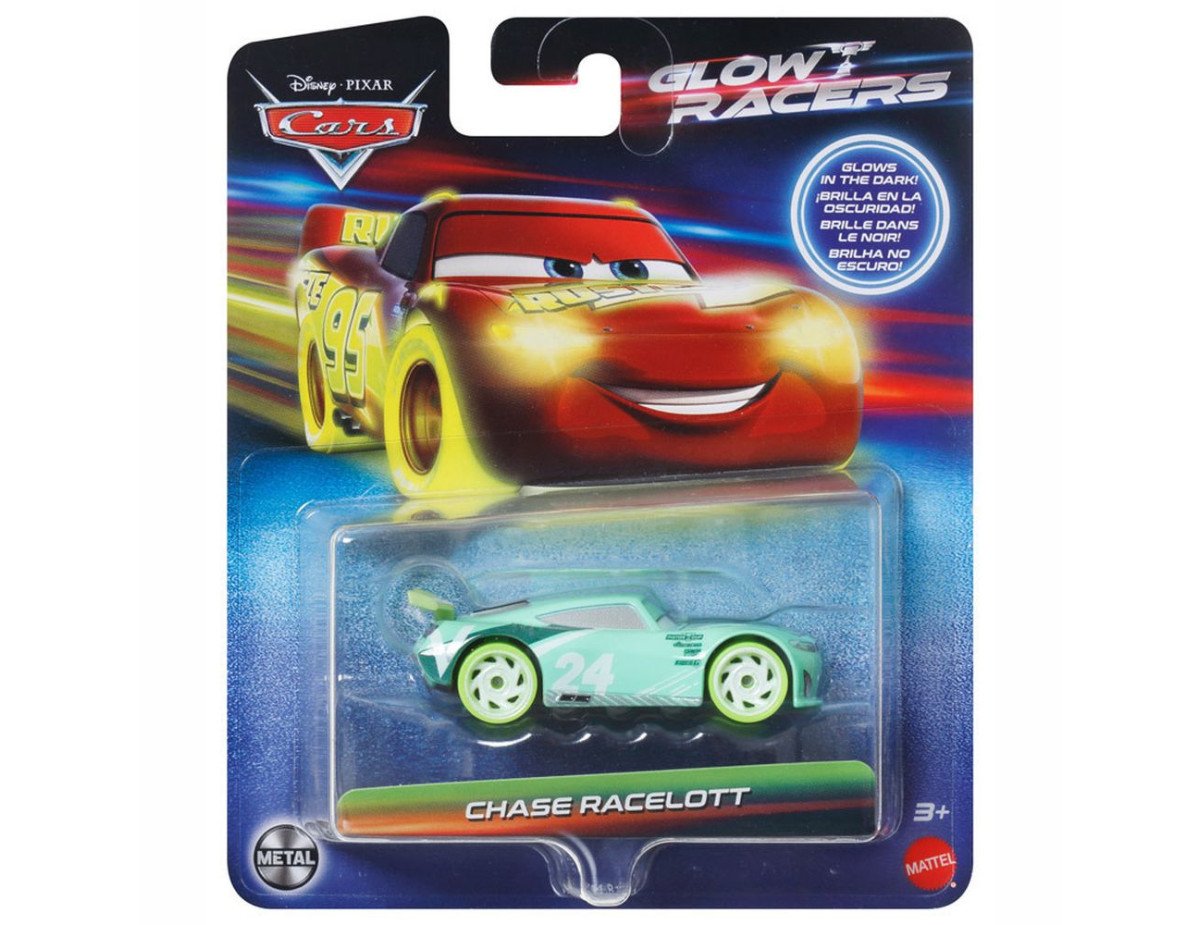 Mattel Disney Cars: Glow Racers - Chase Racelott Vehicle (HYM84)