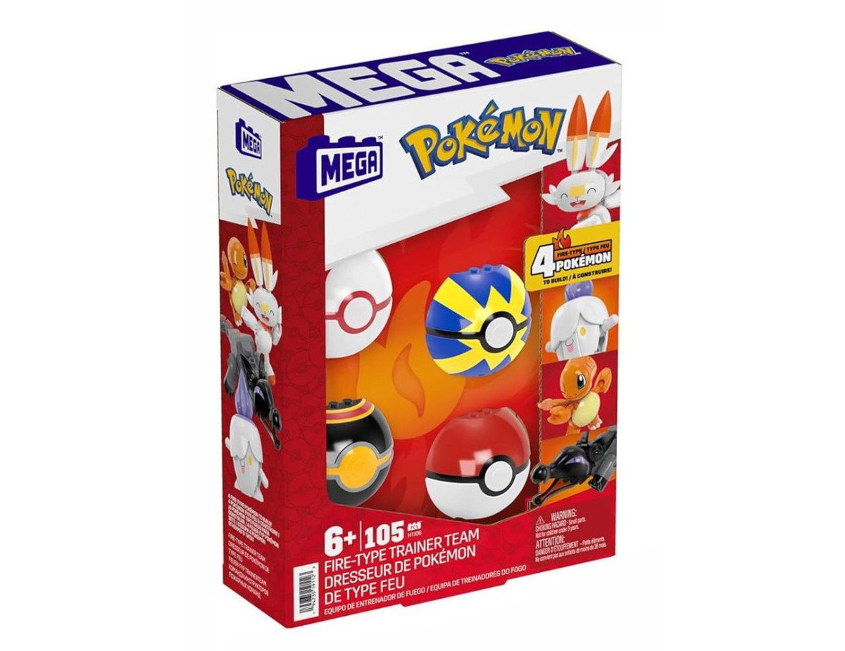 Mattel Mega Pokemon: Fire-Type Trainer Team  (HTJ06)