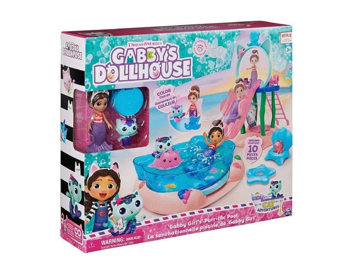 Spin Master Gabbys Dollhouse: Gabby Girls Purri-ific Pool (6067878)