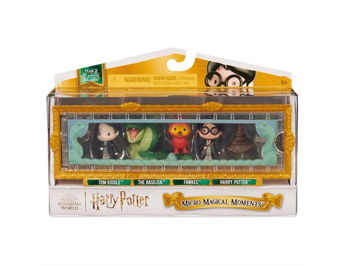 Spin Master Harry Potter: Micro Magical Moments - Tom Riddle/The Basilisk/Fawkes/Harry Potter Mini Figures 5Pack (6068622)