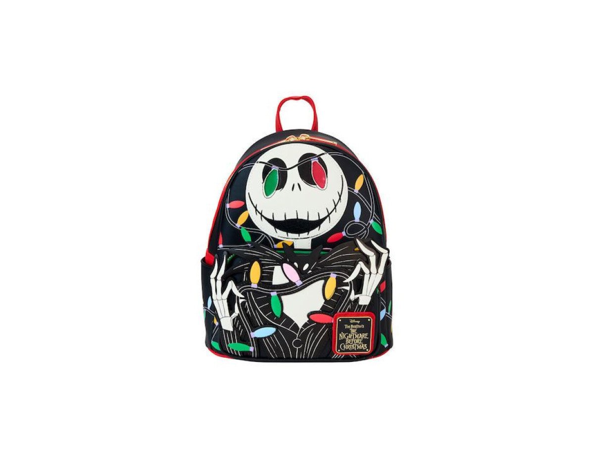 Loungefly Disney: The Nightmare Before Christmas - Smiling Jack Light Up (Glows In The Dark) Mini Backpack (WDBK3787)