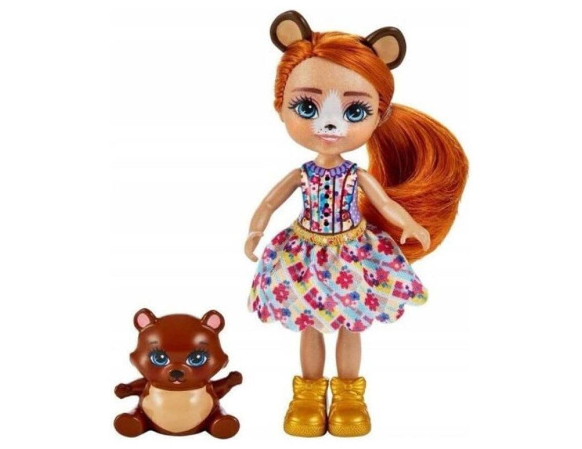 Mattel Enchantimals Mini Doll - Biloxi Bear  Trail (HTP81)