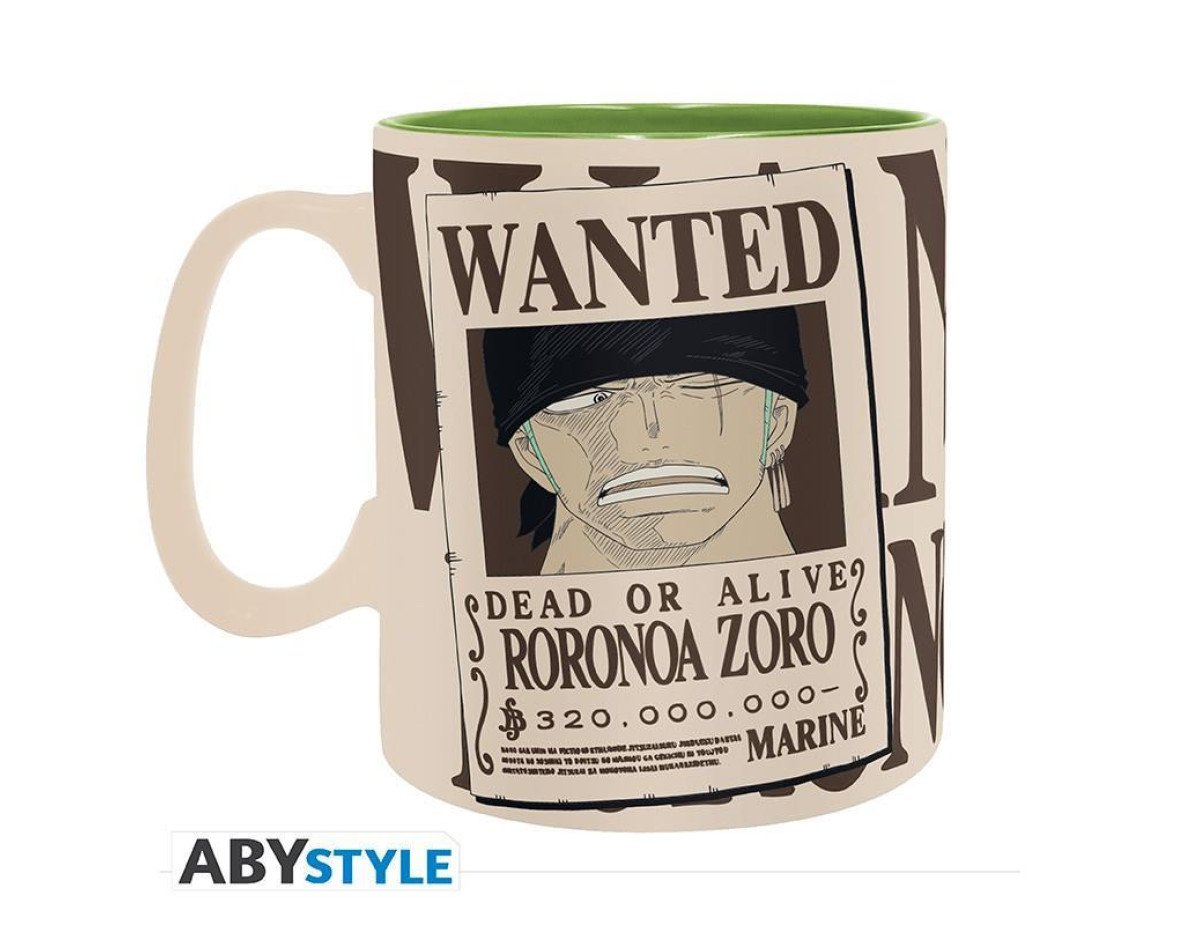 Abysse One Piece - Zoro  Wanted Heat Change Mug (460ml) (ABYMUGA453)