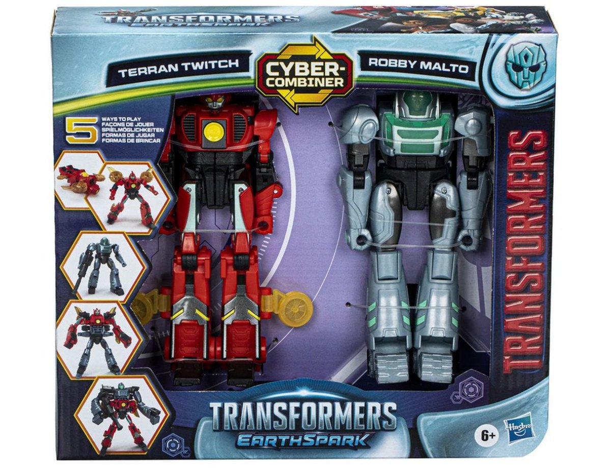 Hasbro Transformers Earthspark: Cyber-Combiner - Terran Twitch  Robby Malto Action Figures (F8438)