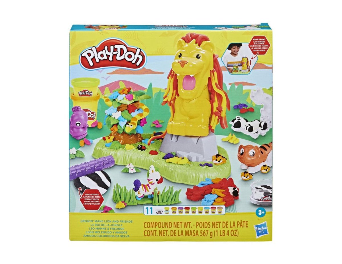 Hasbro Play-Doh - Growin Mane Lion And Friends (F7221)