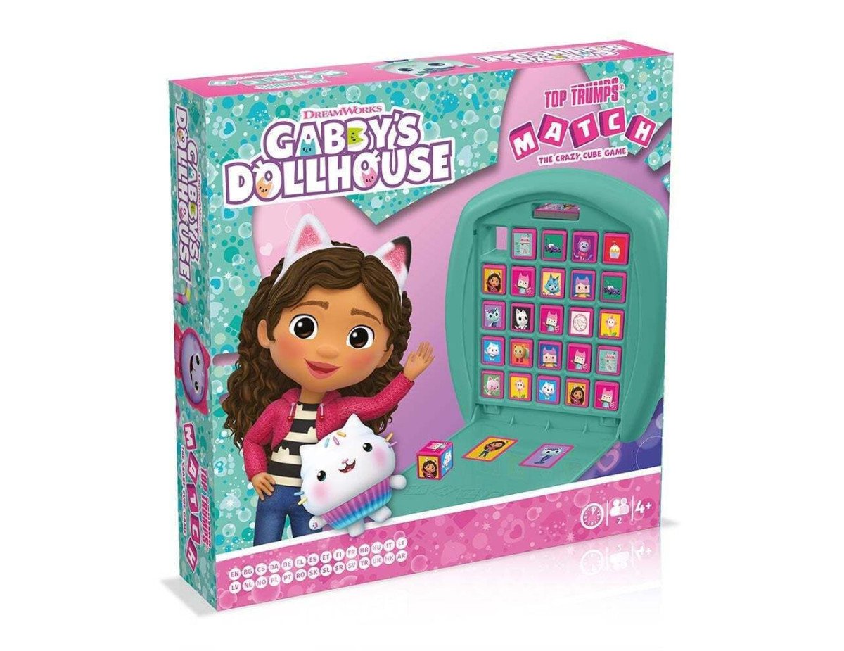 Winning Moves: Gabbys Dollhouse - Top Trumps Match Cube Game (WM04252-ML1)