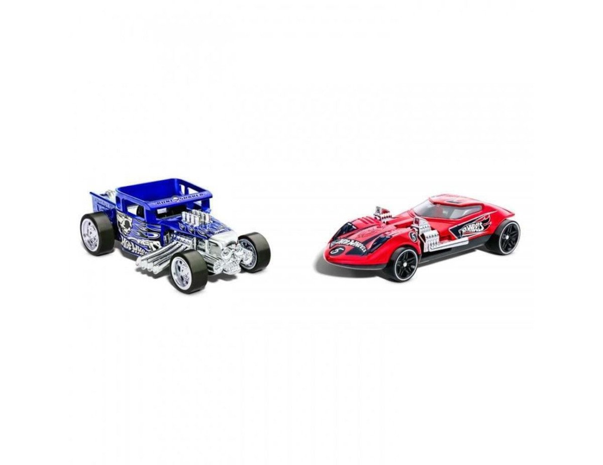 Mattel Hot Wheels: Pull-Back Speeders - Bone Shaker  Twin Mill (HPR92)