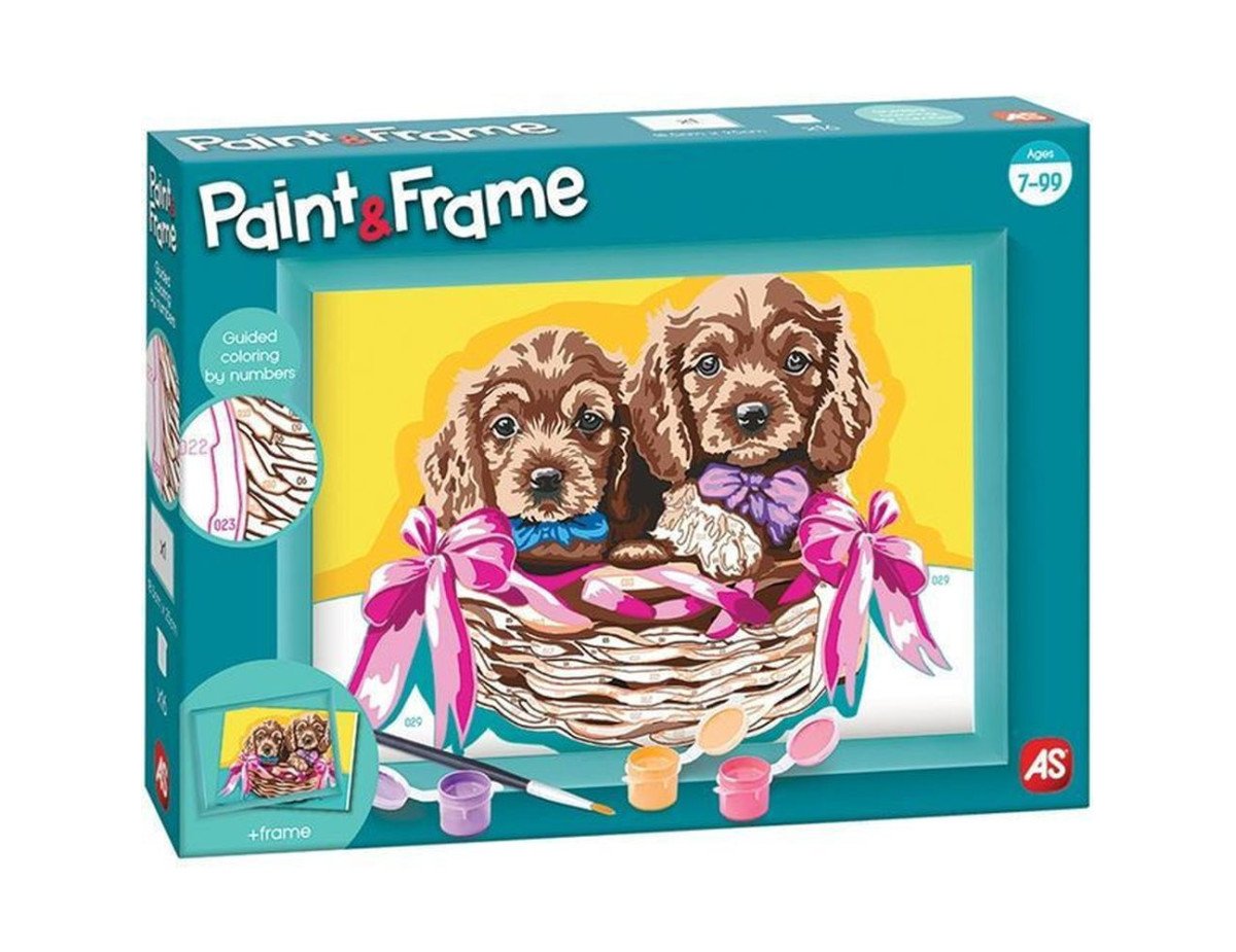 AS Paint  Frame Αdorable Puppies (1038-41019)