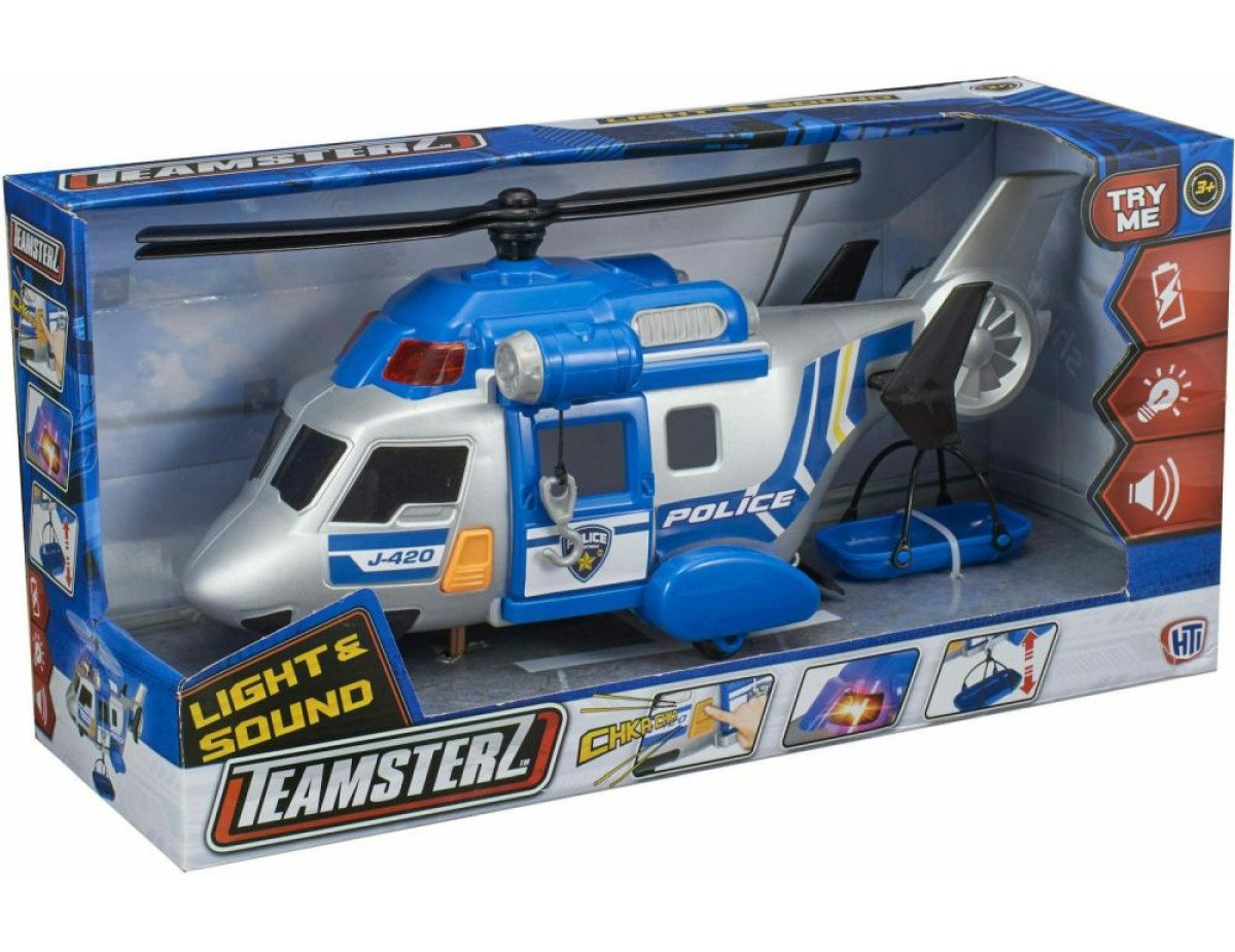 AS Teamsterz: Mighty Machines - Police Helicopter with Light  Sound (7535-17123)