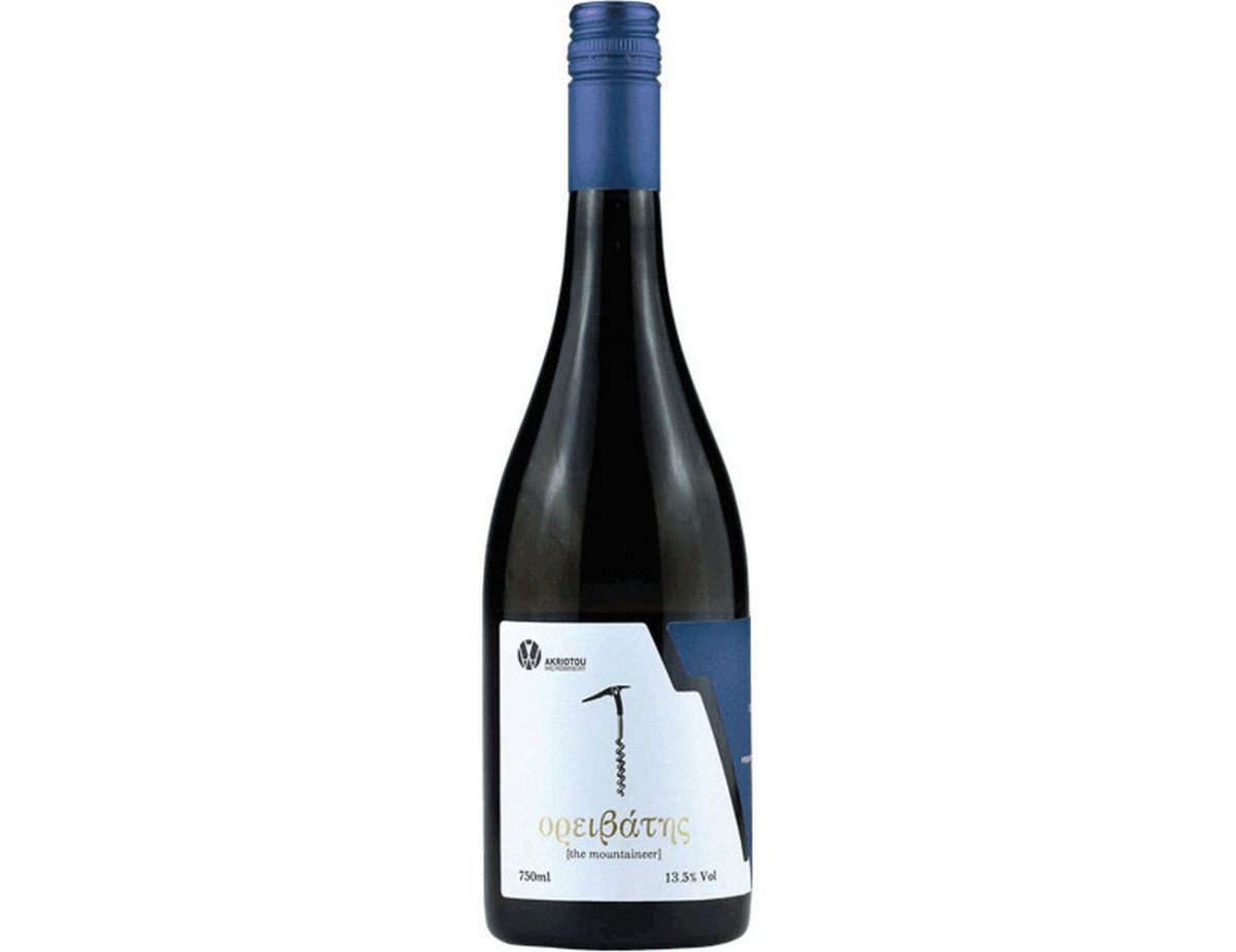 Akriotou Microwinery -  Orivatis Blue - Assyrtiko,Chardonnnay, White Dry Wine P.G.I.,750ml