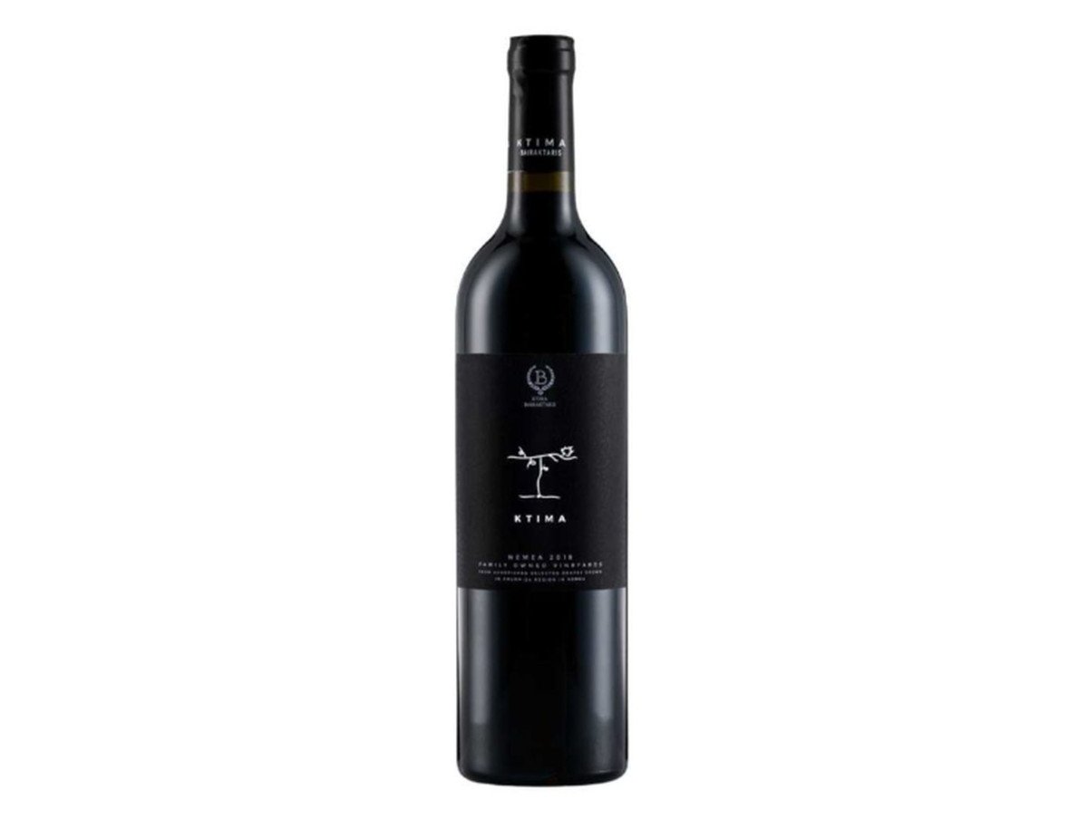 Bairaktaris - Nemea  Ktima Red - Agiorgitiko 16 Months Barrel Dry Wine P.D.O.,750 ml