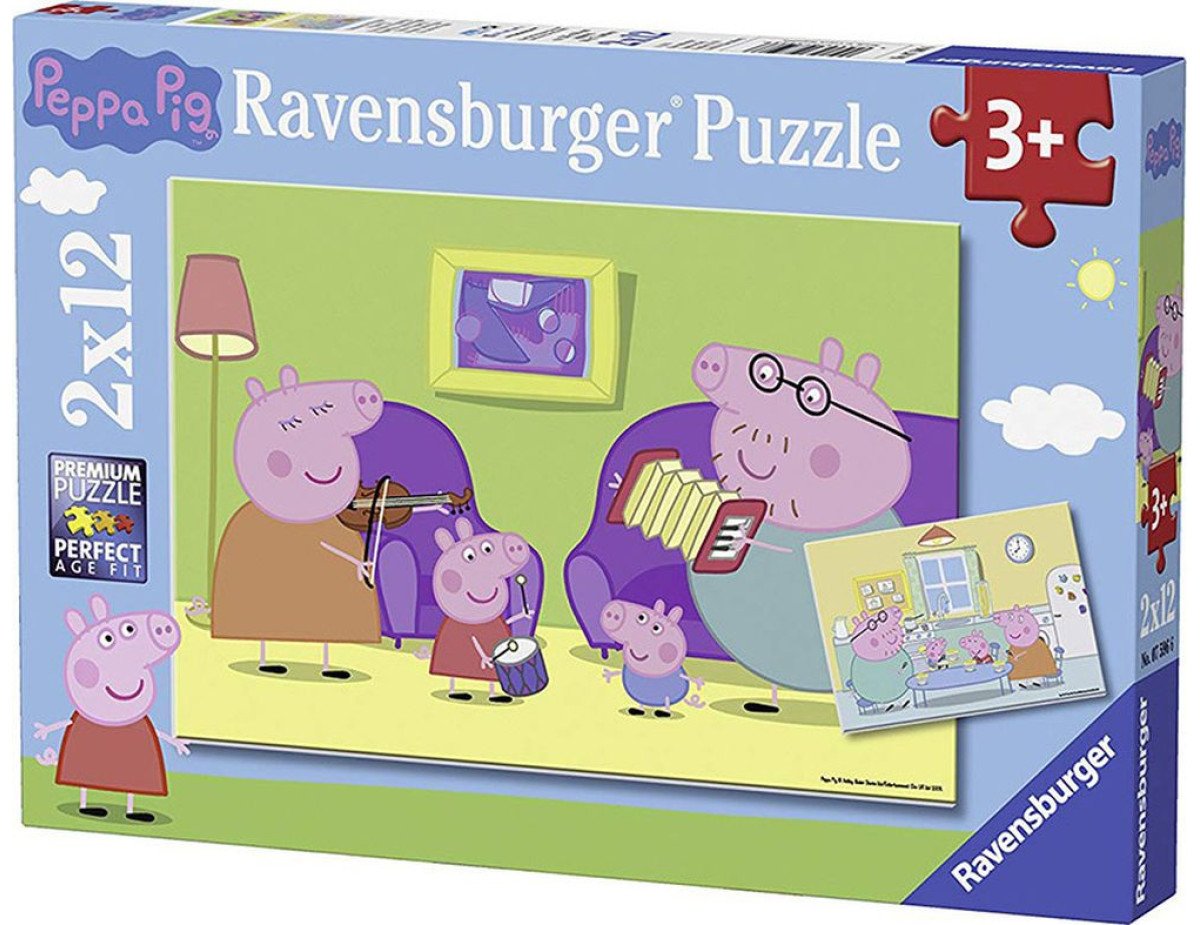 Ravensburger Puzzle: Peppa Pig (2x12pcs) (7596)