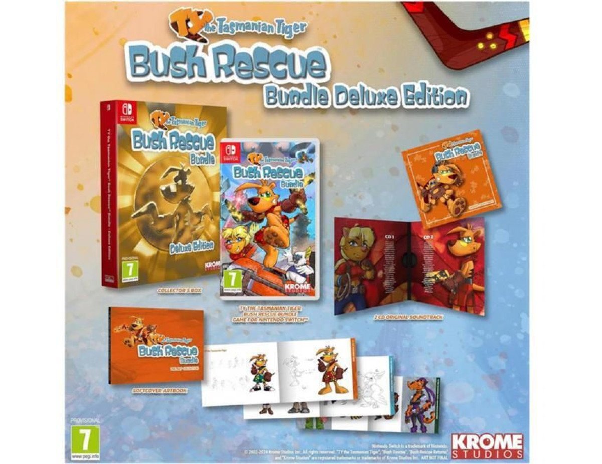 NSW Ty The Tasmanian Tiger HD: Bush Rescue HD Bundle - Deluxe Edition