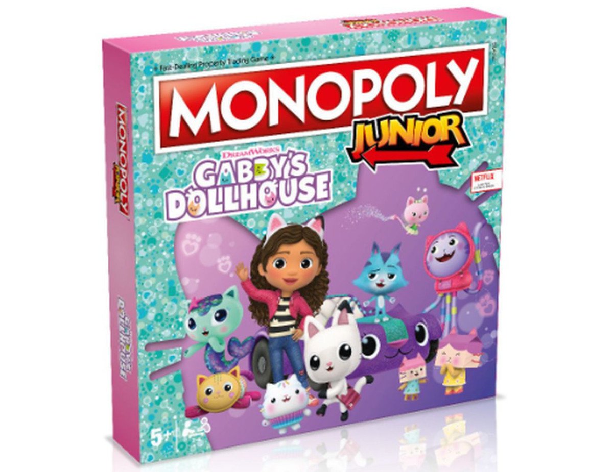 Winning Moves: Monopoly - Junior Gabbys Dollhouse  Επιτραπέζιο (Ελληνική Γλώσσα) (WM04157)