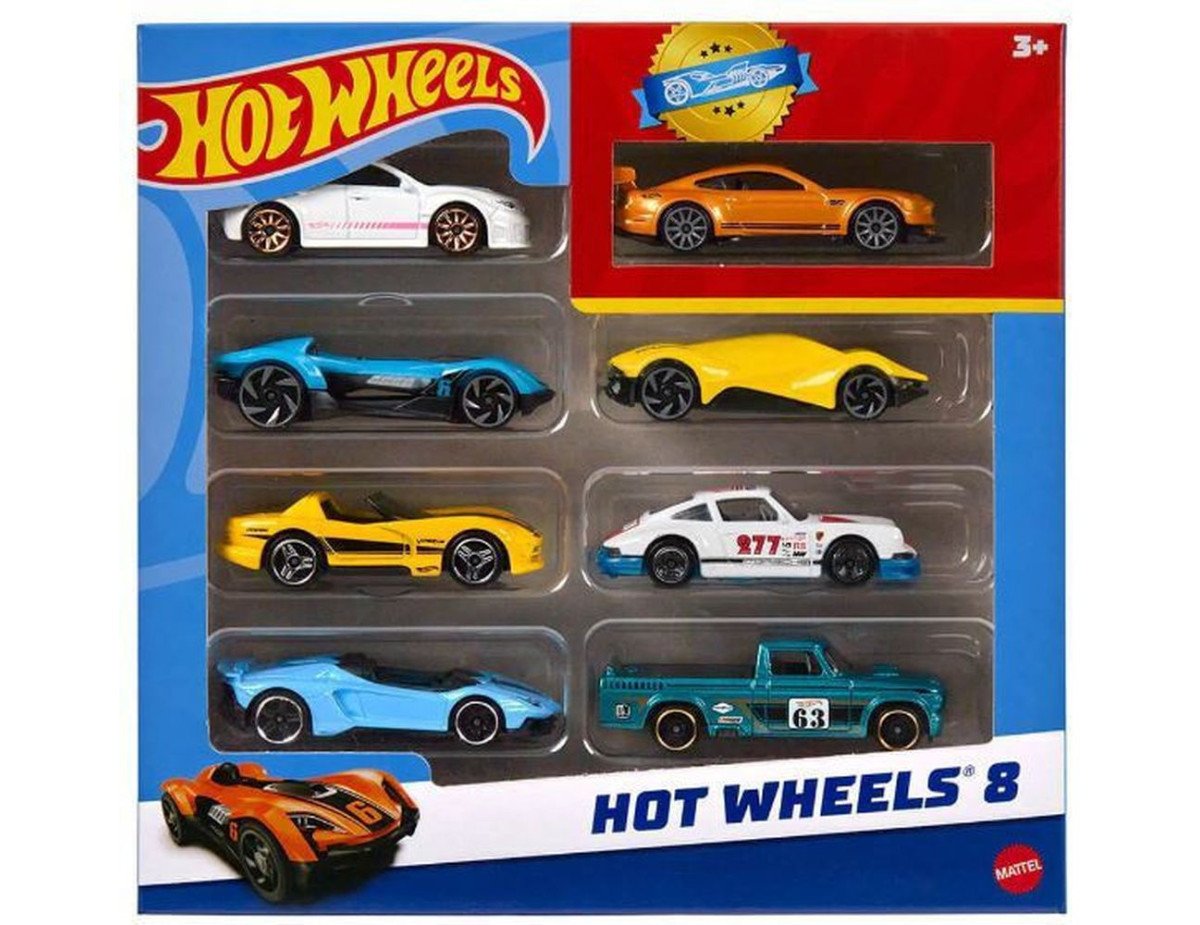 Mattel Hot Wheels: Hot Wheels 8 - Random Vehicles Set (HPV78)