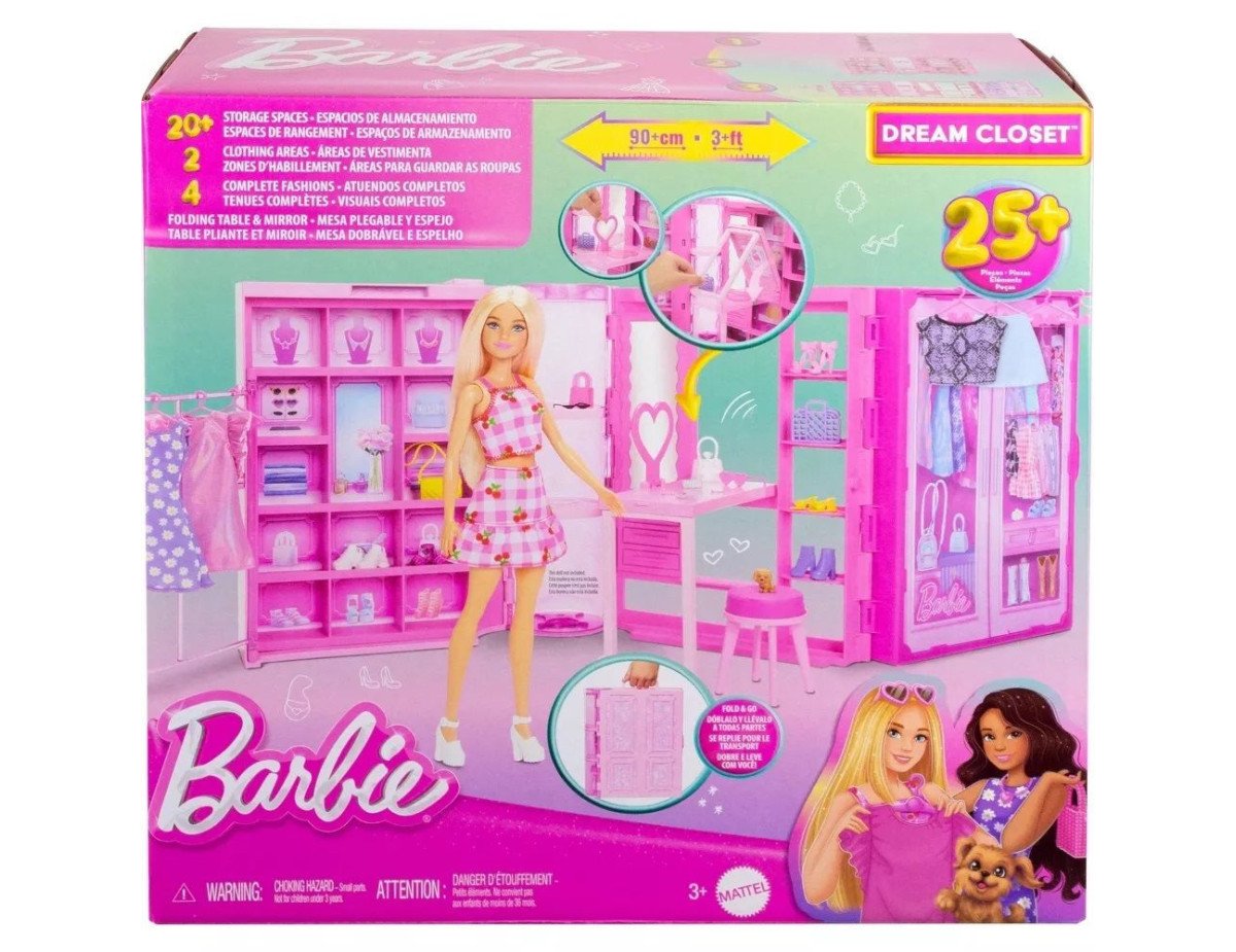 Mattel Barbie: Dream Closet - Fold  Go (HXD59)