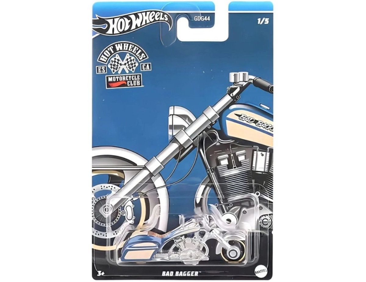 Mattel Hot Wheels: Motorcycle Club - Bag Bagger (HRR90)