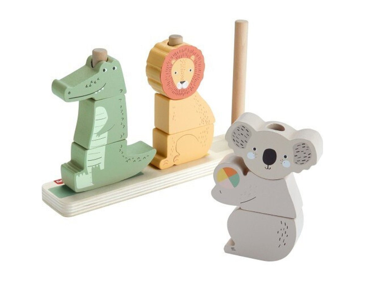 Fischer-Price: Wooden Stack  Sort Animals (HXV04)