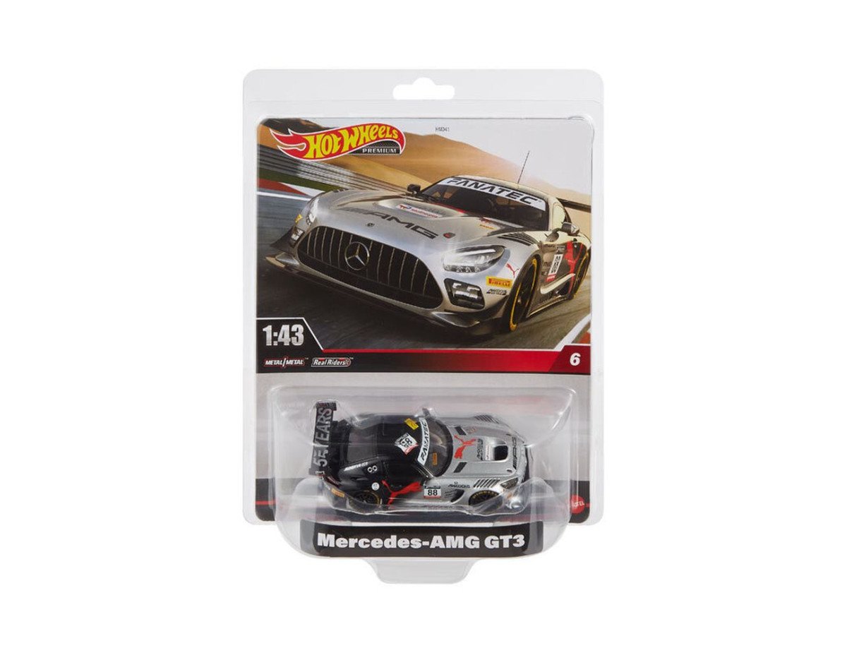 Mattel Hot Wheels: Premium Real Readers - Mercedes-AMG GT3 1:43 (HMD44)