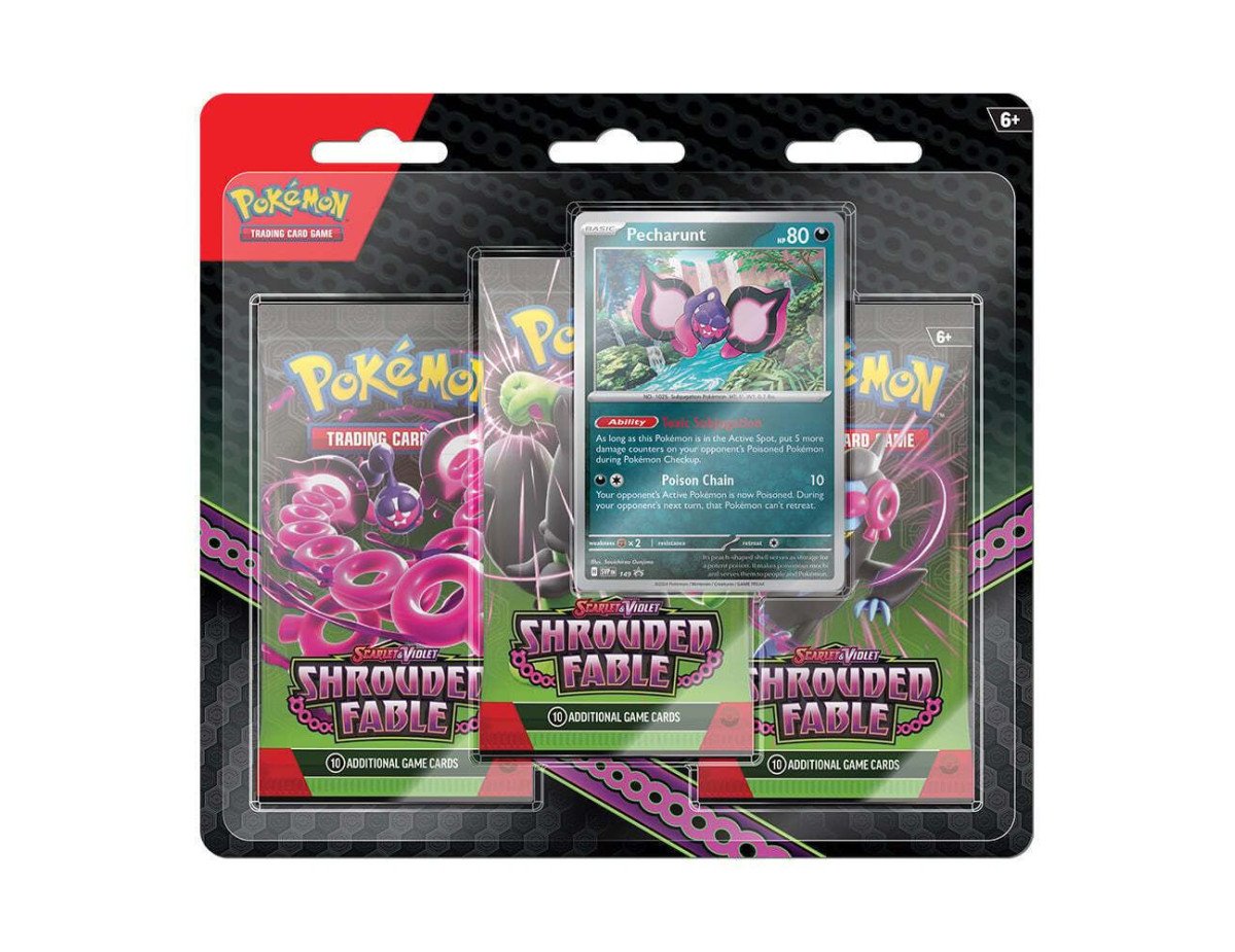 Pokemon TCG: Scarlet  Violet - Shrouded Fable 3 Pack Blister (POK859991)