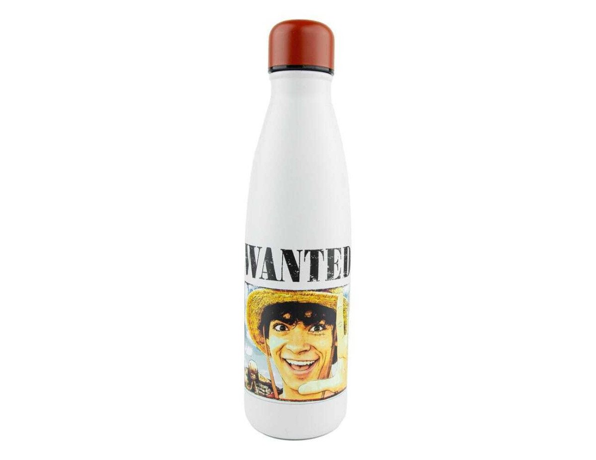 Cinereplicas Animation: One Piece - Wanted Luffy Stainless Water Bottle (CR4092)