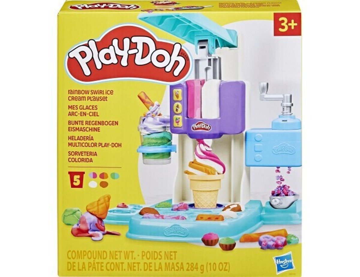 Hasbro Play-Doh: Rainbow Swirl Ice Cream Playset (G0028)