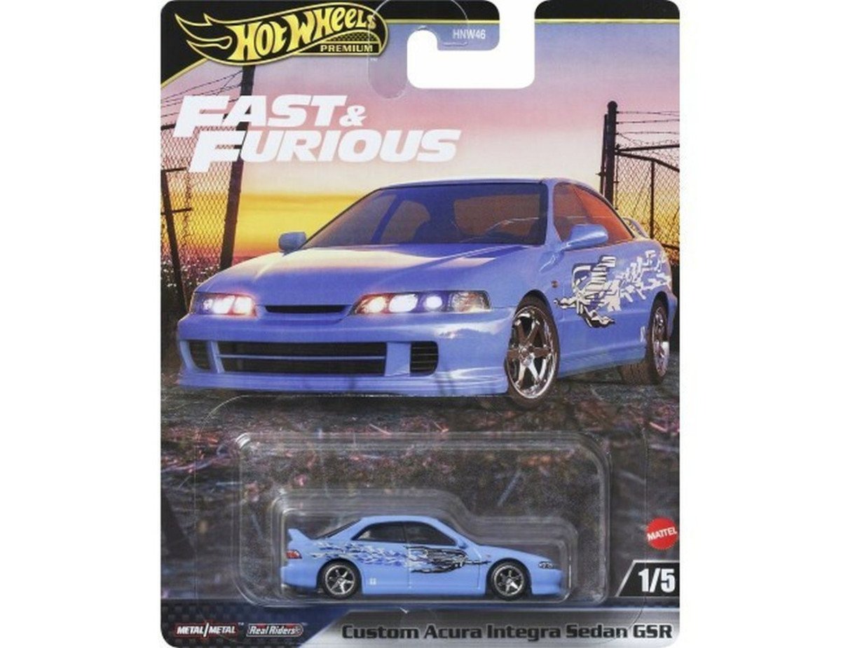 Mattel Hot Wheels Premium: Fast  Furious - Custom Acura Interga Sedan GSR (JDJ13)