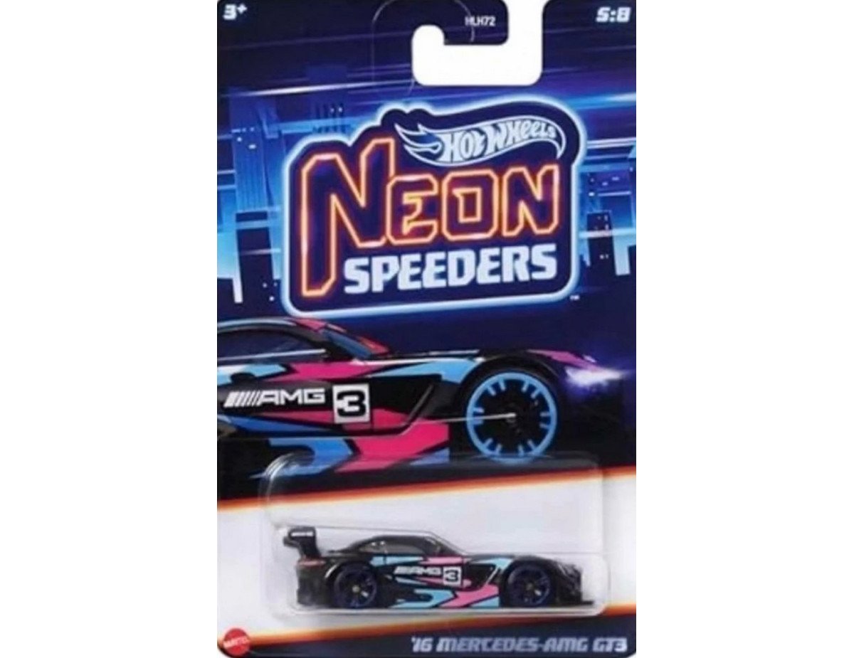 Mattel Hot Wheels: Neon Speeders - 16 Mercedes AMG GT3 (HRW79)