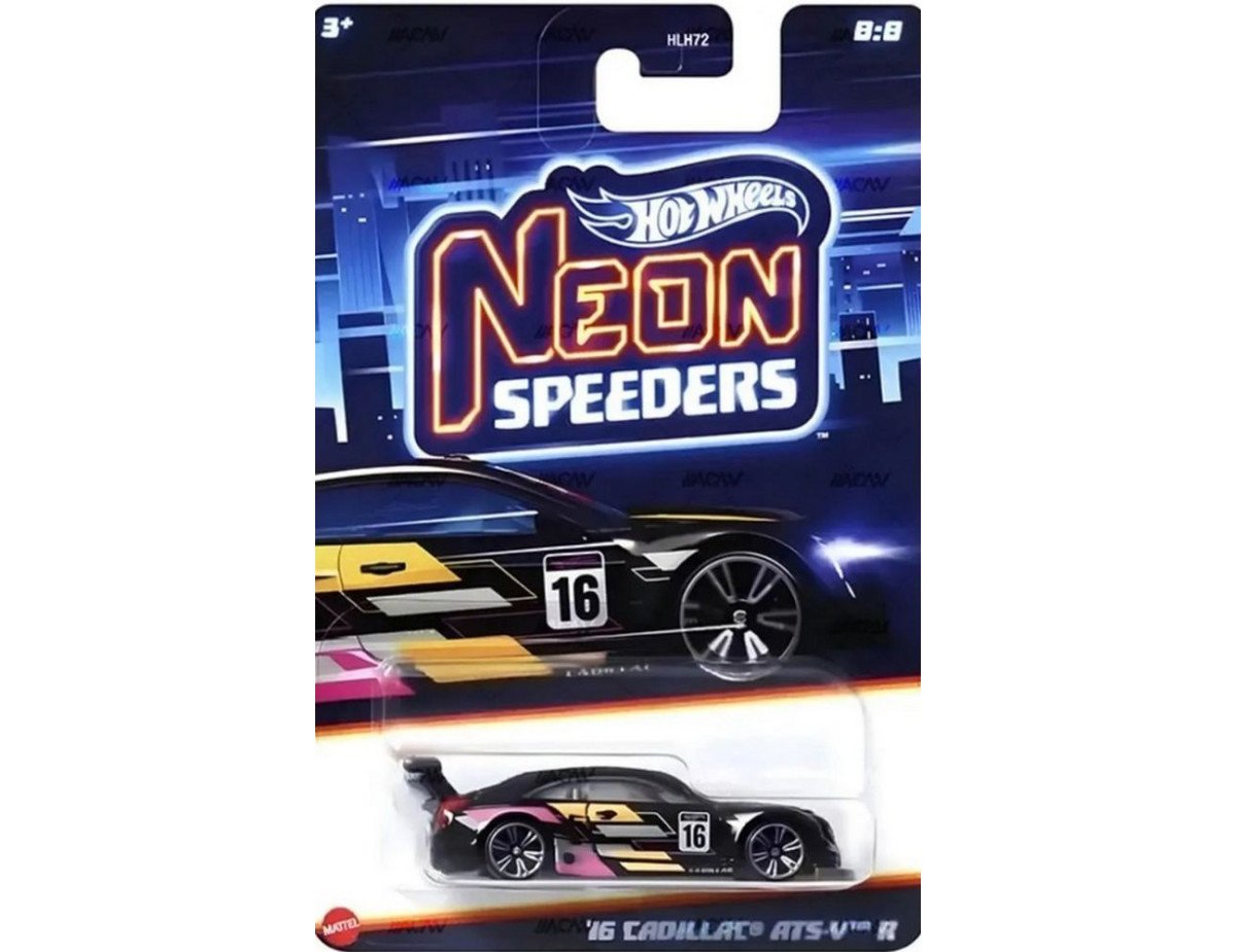 Mattel Hot Wheels: Neon Speeders - 16 Cadillac ATS-V R (HRW82)