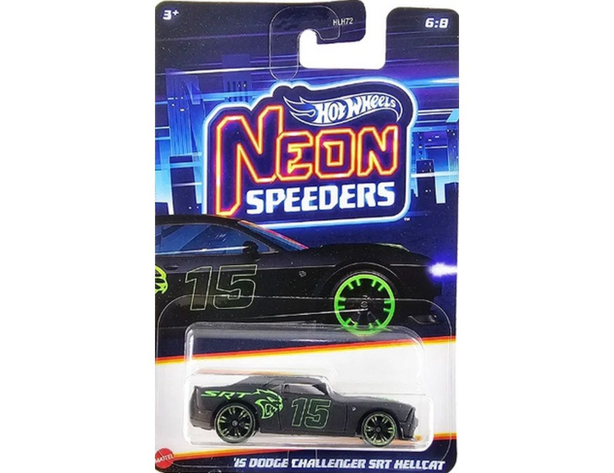 Mattel Hot Wheels: Neon Speeders - 15 Dodge Challenger SRT Hellcat (HRW80)