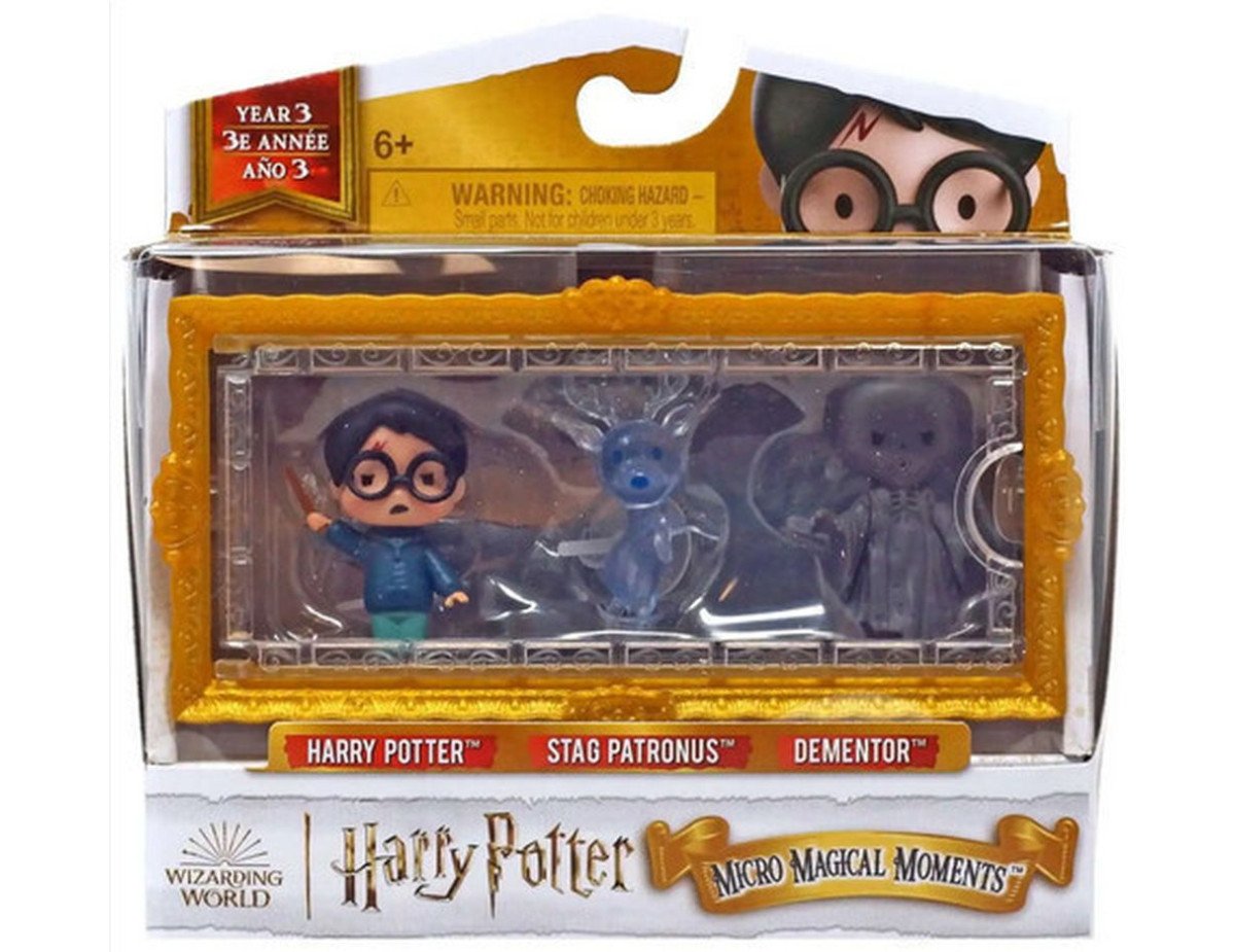 Spin Master Harry Potter: Micro Magical Moments - Harry Potter/Stag Patronus/Dementor Figures Set (6069437)