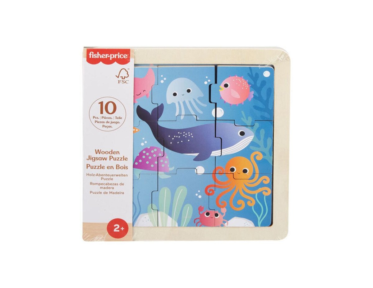 Fisher-Price: Wooden Jigsaw Puzzle - Sea (HXV17)