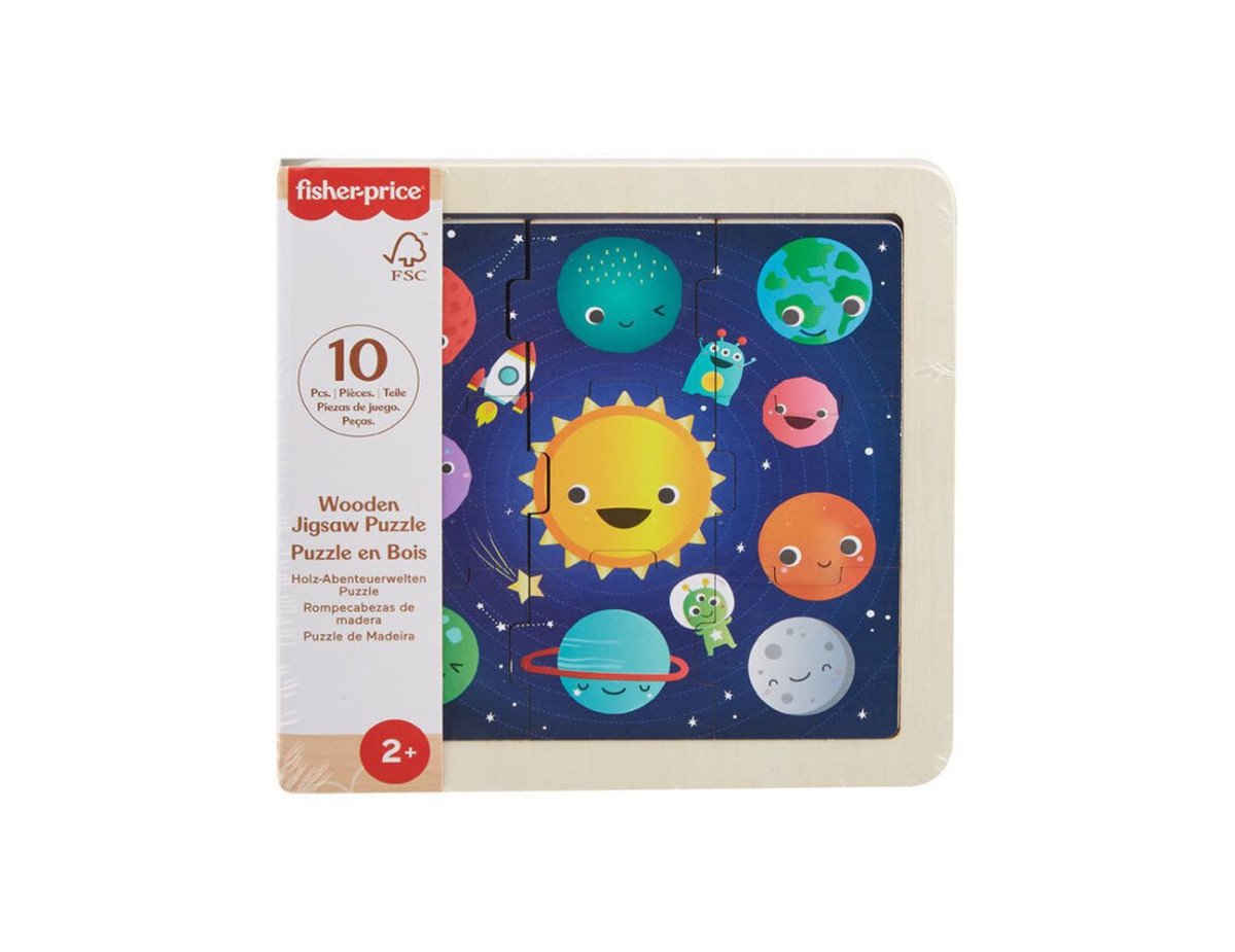 Fisher-Price: Wooden Jigsaw Puzzle - Planet (HXV16)