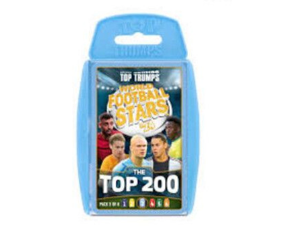 Winning Moves: Top Trumps - World Football Stars 2024 The Top 200 Pack 3 - Card Game (WM04802-EN1)