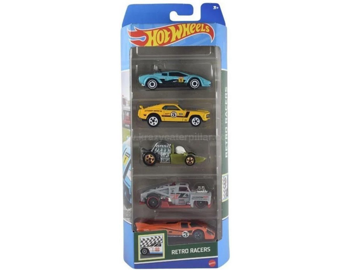 Mattel Hot Wheels - Retro Racers (Set Of 5) (HTV50)