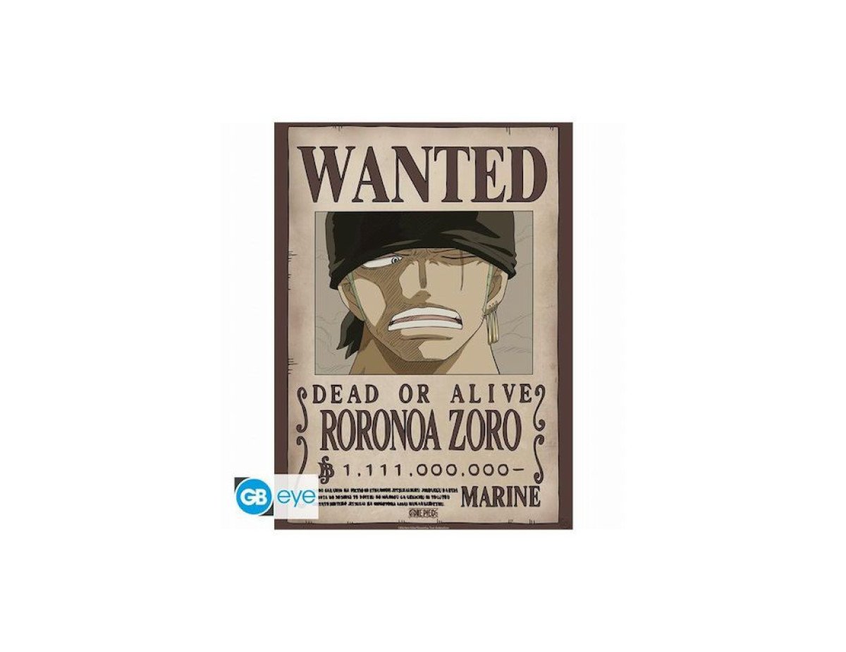 Abysse One Piece - Wanted Zoro Wano Poster Chibi (52x38cm) (GBYDCO624)