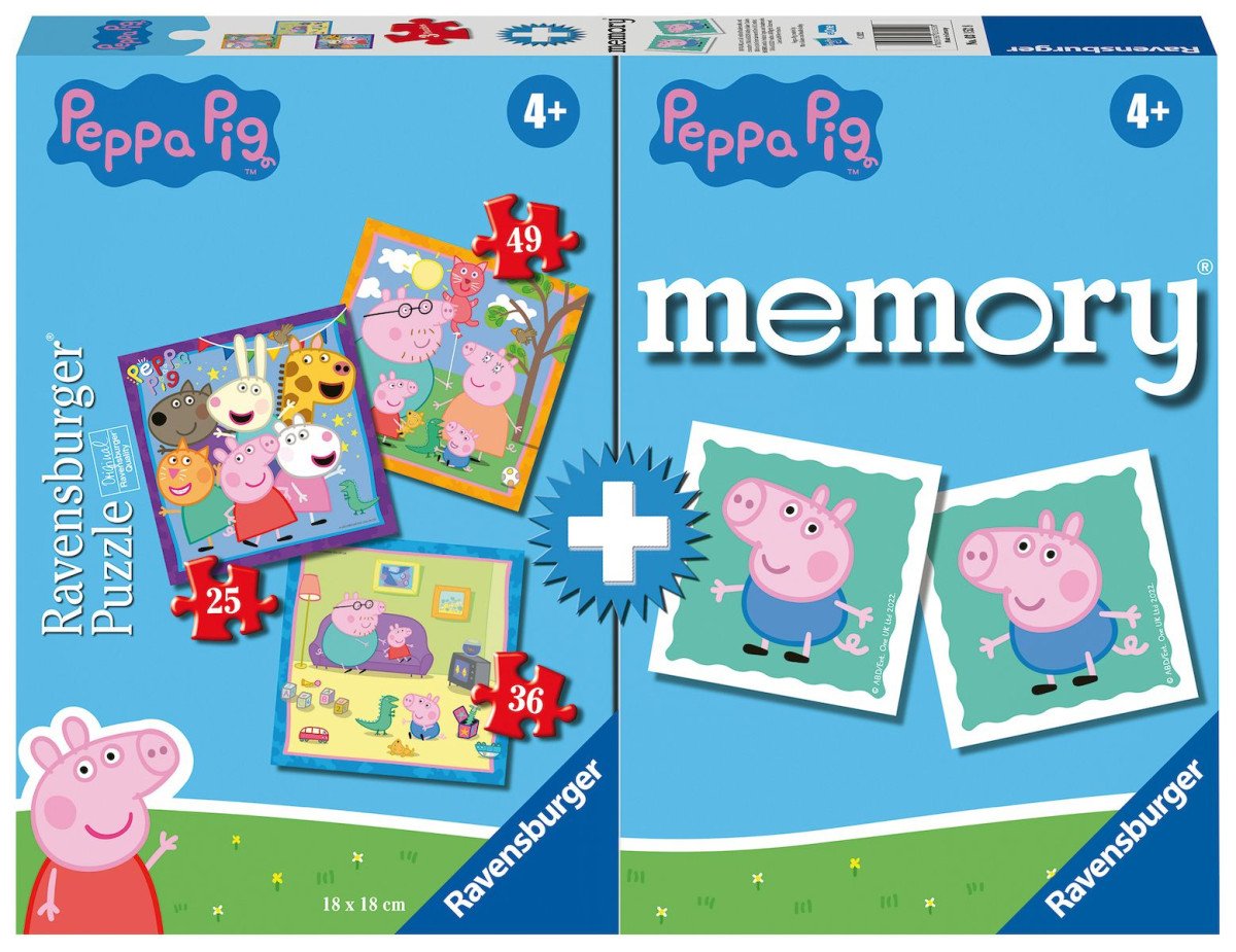 Ravensburger: Memory®  3 Puzzles : Peppa Pig (3152)