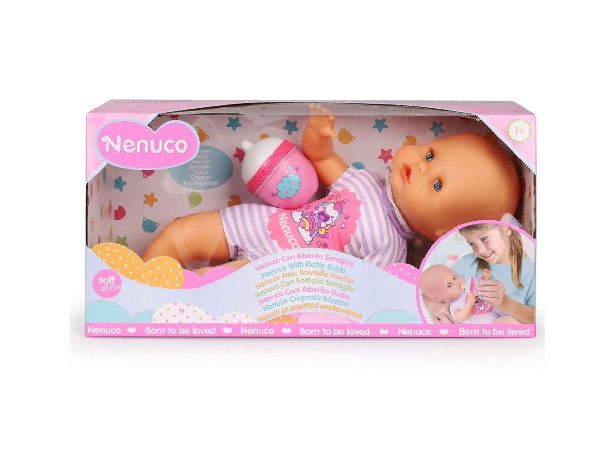 Giochi Preziosi Nenuco: Born to be Loved - Nenuco with Rattle Bottle (NFN87000)