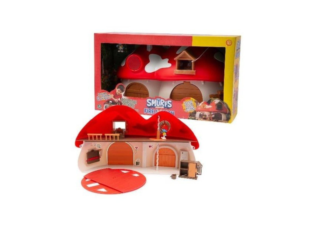 Giochi Preziosi The Smurfs - Fire Station Playset (PUF29000)