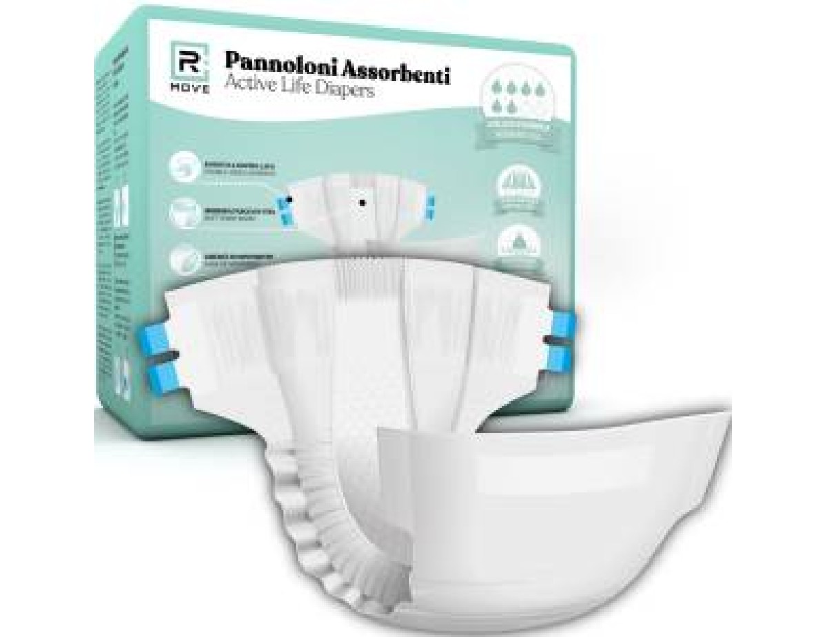 1 Conf. da 22 pz XL Pannoloni Assorbenti ActiveLife Adulto RMOVE 1 Conf. da 22 pz XL Pannoloni Assorbenti ActiveLife Adulto RMOVE