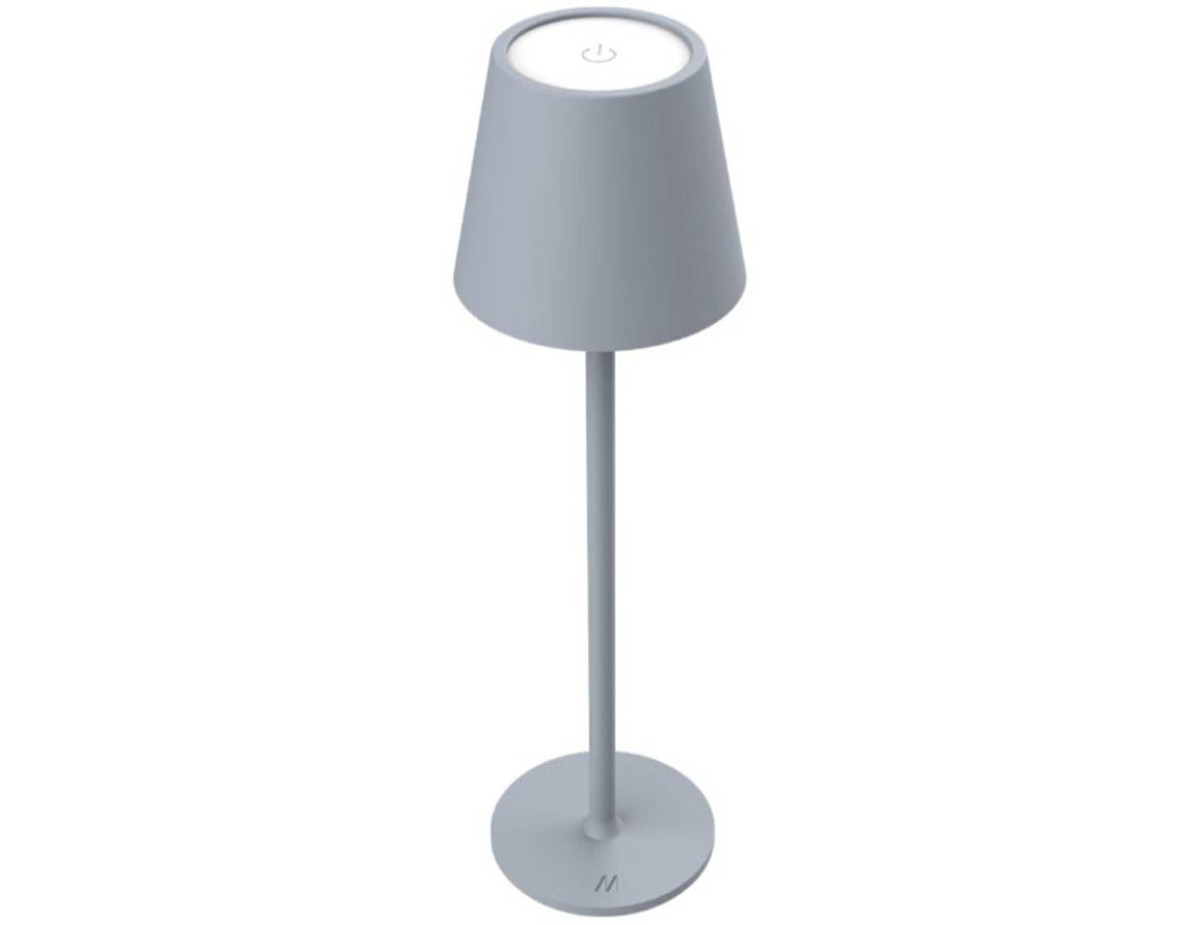 Muitomas Lampada da Tavolo a Led Grigio