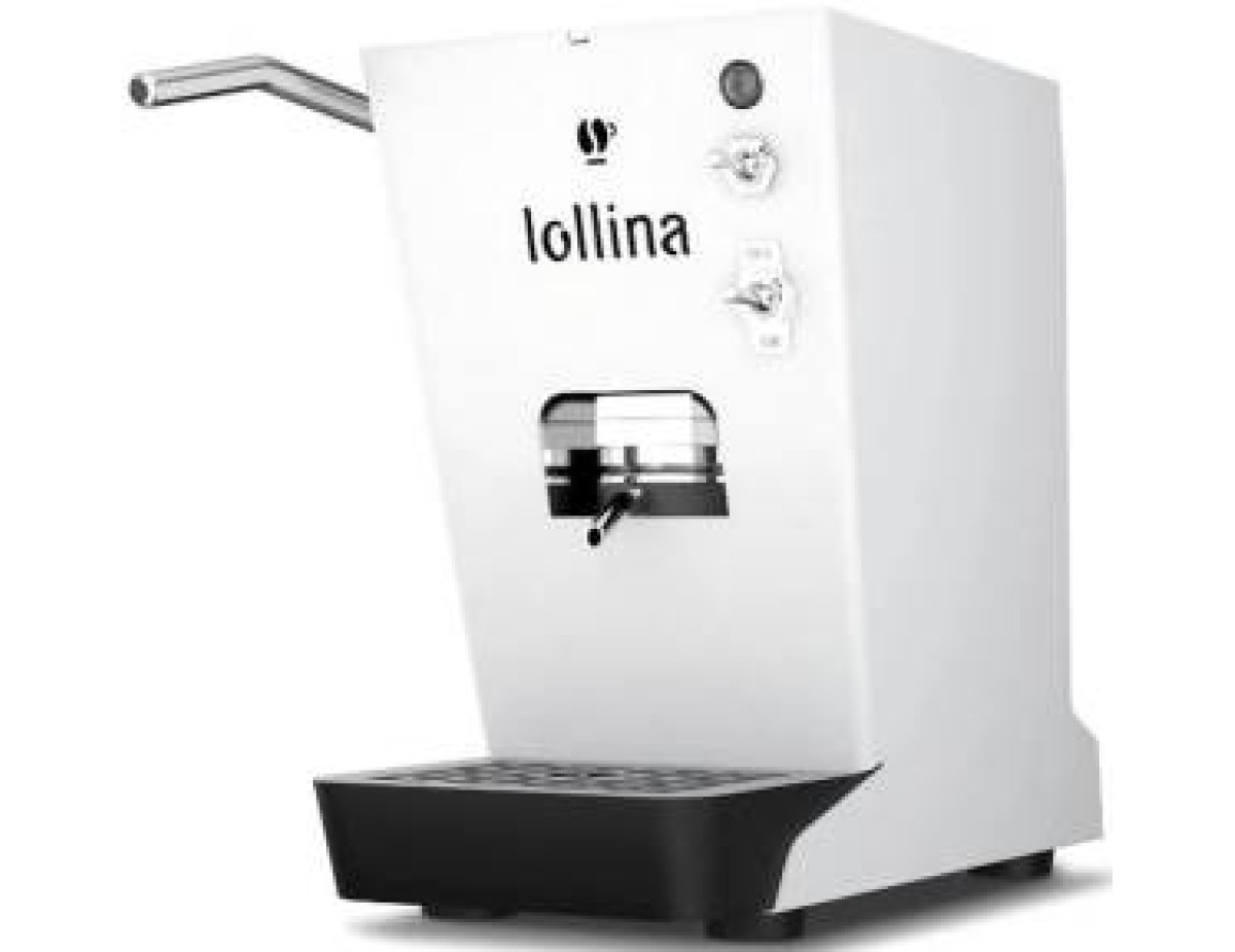 Lollocaffè Lollina+ Macchina da Caffè Bianca + 40 Cialde 44mm