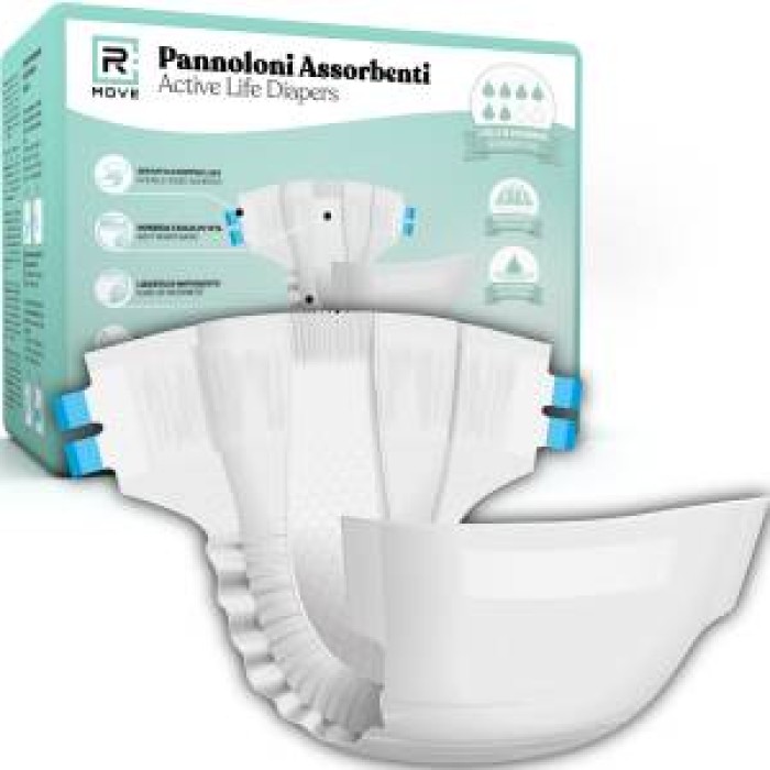 1 Conf. da 25 pz Tg. L Pannoloni Assorbenti ActiveLife Adulto RMOVE