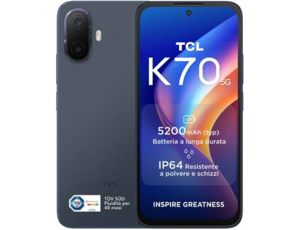 TCL K70 4+128GB 6.8" 5G Indigo Black DS OPT