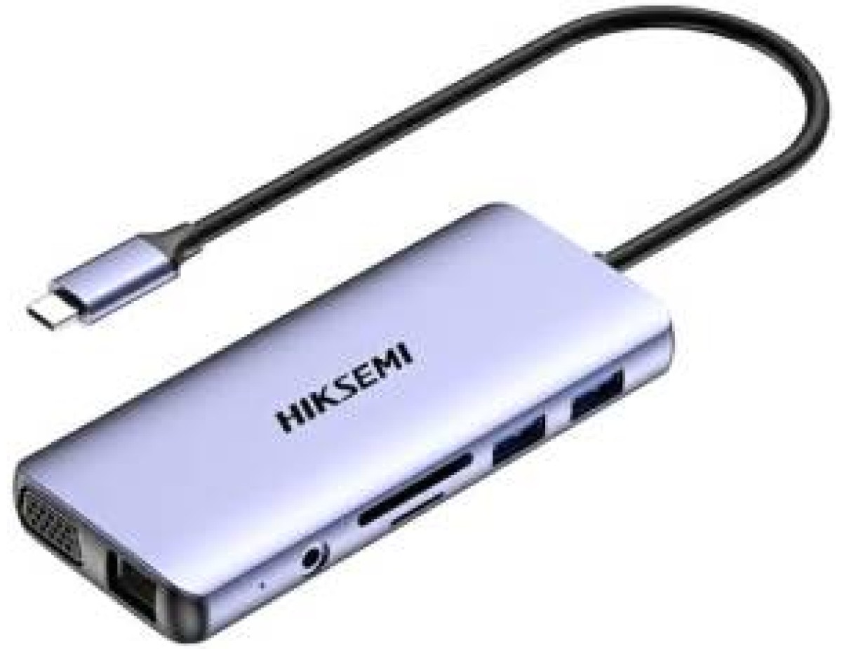 Hiksemi Hub HS-HUB-DS11 11 in 1 Hdmi 4k VGA SD Micro SD Fast Charge
