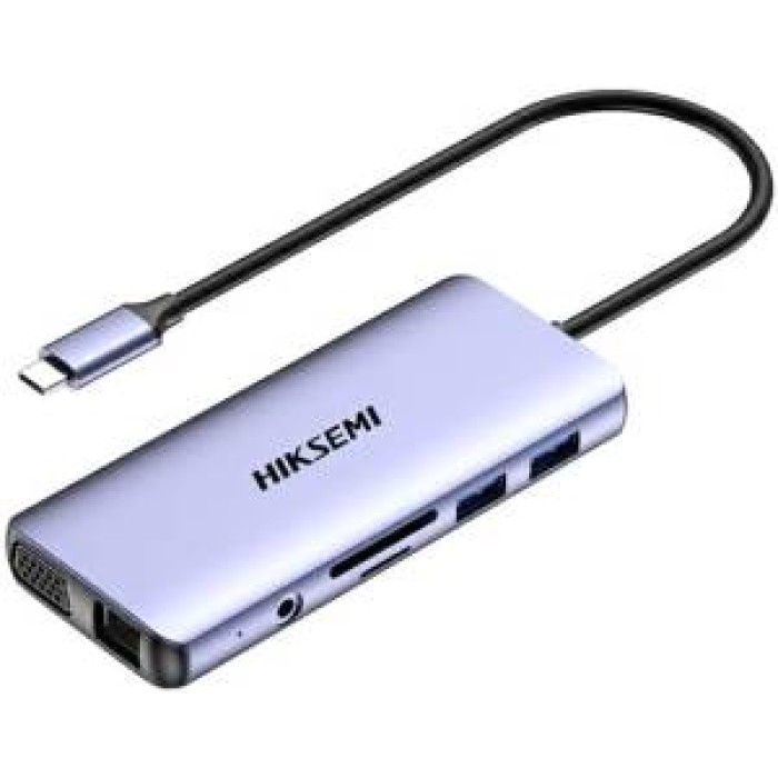 Hiksemi Hub HS-HUB-DS11 11 in 1 Hdmi 4k VGA SD Micro SD Fast Charge